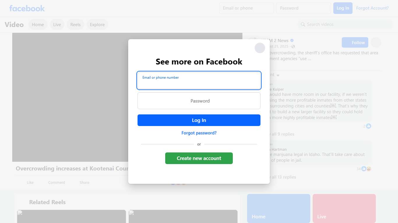 Because of overcrowding, the sheriff’s office has requested that area law enforcement agencies “use discretion” when making arrests for misdemeanor offenses. | KREM 2 News | Facebook